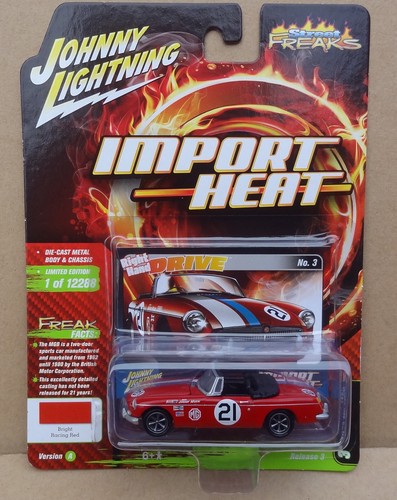 Johnny Lightning - Street Freaks Import Heat 2021 Release 3 - 1963 MG MGB Rallye