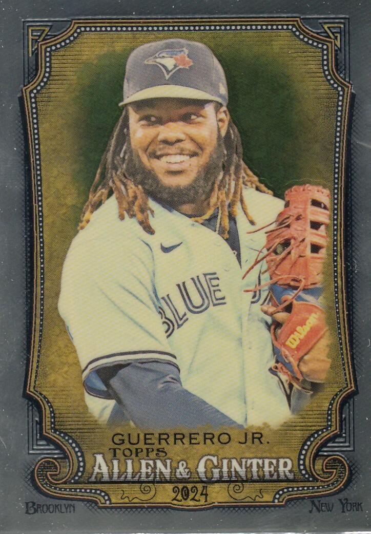 VLADIMIR GUERRERO JR TOPPS ALLEN & GINTER CHROME REFRACTOR BLUE