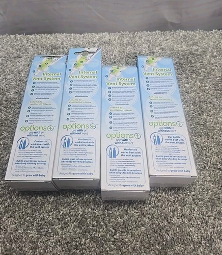 Dr. Brown's Options+ Narrow Anti-colic Baby Bottle Level 1 4oz 4-Pack New - Picture 8 of 8