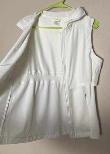 Womens L Calia by Carrie Underwood White Lightweight Vented Stretch Golf Vest - Picture 3 of 6