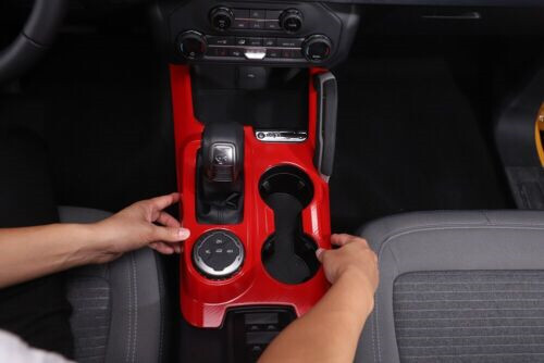 Kit de cubierta de adornos decorativos accesorios interiores panel de tablero rojo para Ford Bronco 2021-24 - Imagen 99 de 294