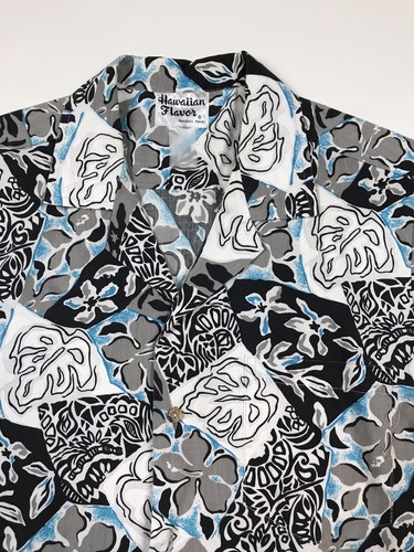 Camisa De Colección Años 80 Sabor Hawaiano Hecha en Hawaiana Azul Tropical Floral Hojas M O L - Imagen 2 de 9