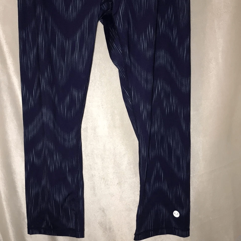 Leggings para mujer Roxy atléticos cintura elástica geométricos entrenamiento púrpura talla M Foto 2 de 4