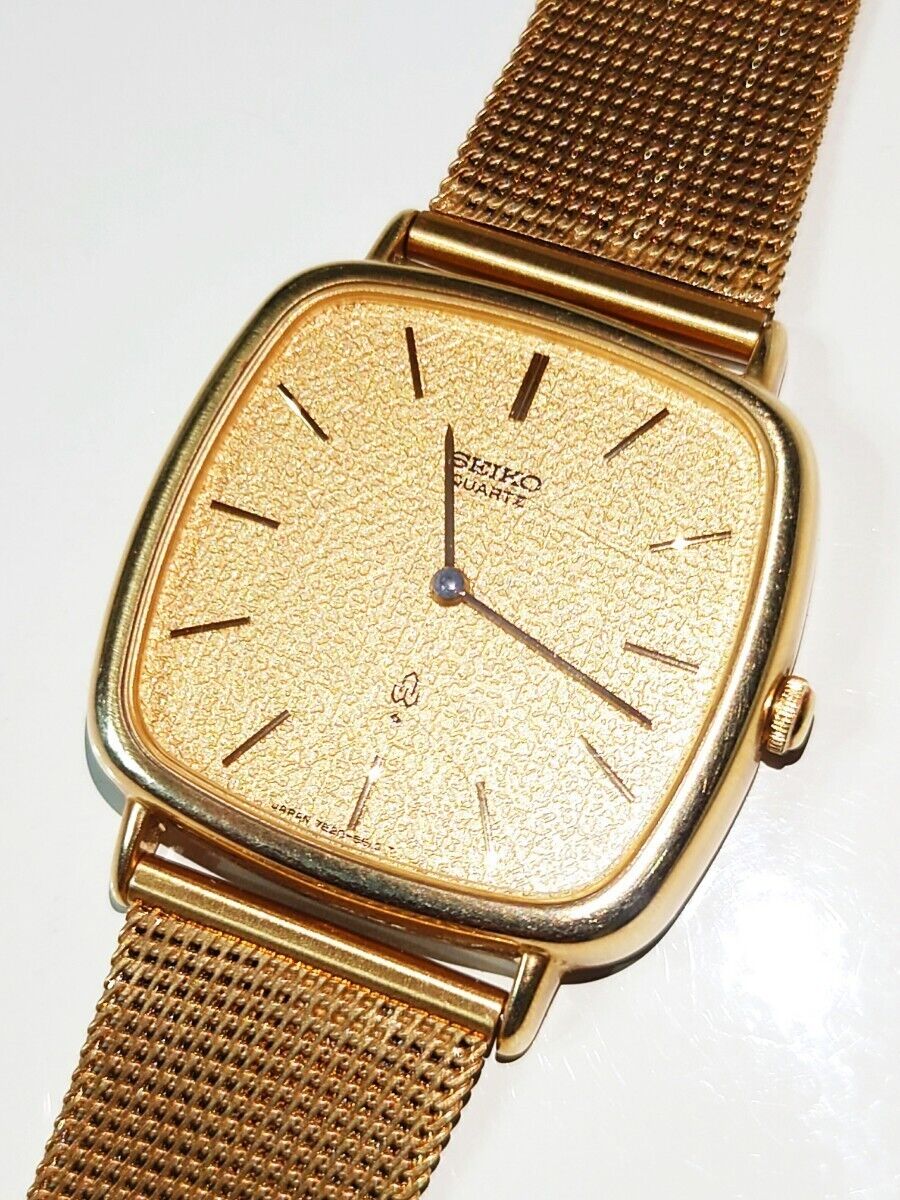 SEIKO, Seiko 14 pure gold, 14K, watch, square,2341
