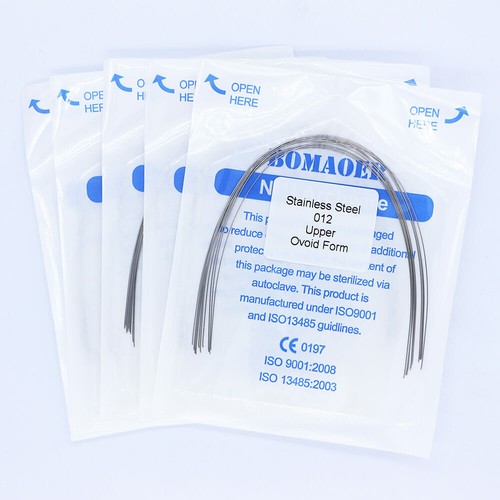 100 pcs Dental orthodontic Stainless steel arch wires 10 size 012U-020L oval - Picture 7 of 44