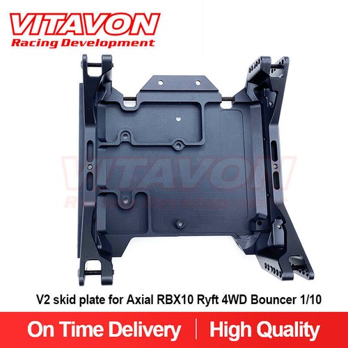 Vitavon CNC Alu 7075 V2 skid plate for Axial RBX10 RYFT 4WD Bouncer 1/10 - Picture 22 of 26