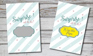 Carte A Gratter Annonce Grossesse Papa 10 X 15 Cm Avec Enveloppe Blanche Ebay
