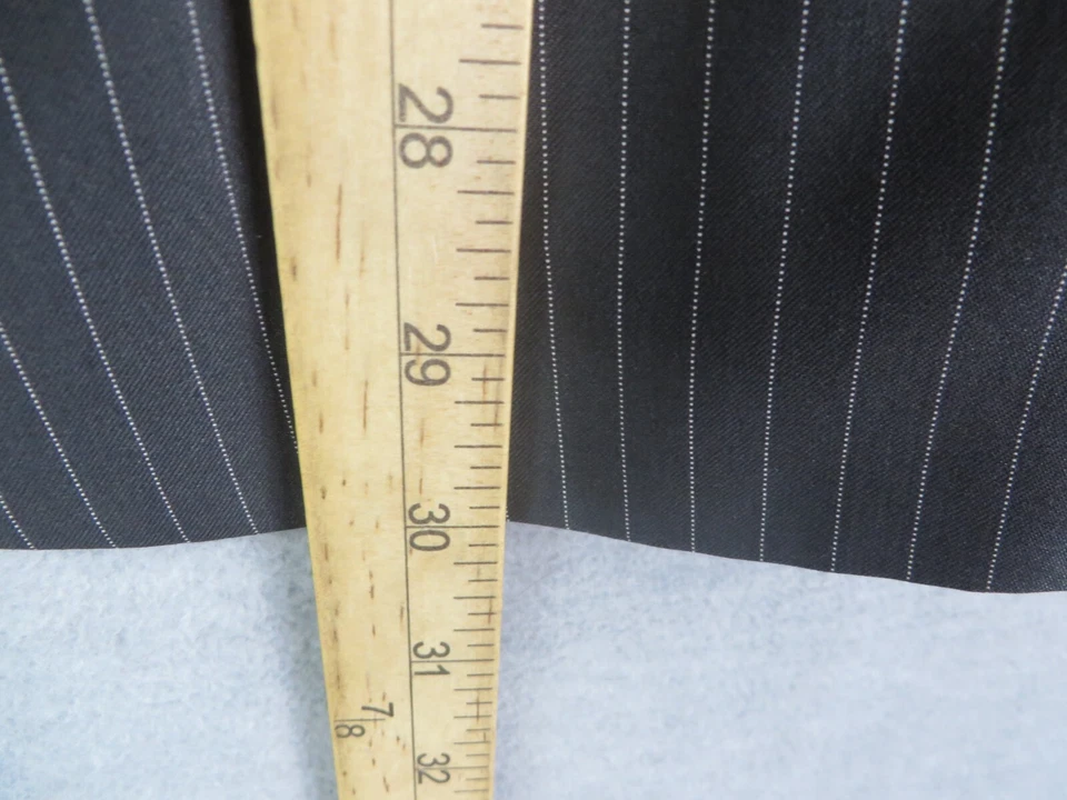 Abrigo deportivo de lana a rayas negro Blazer 48 Giorgio Armani Le Collezioni para hombre Foto 4 de 4