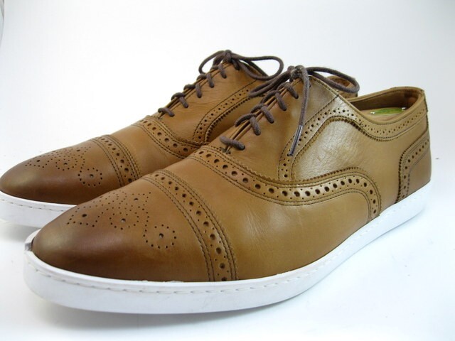 Allen Edmonds "STRAND" Men's Leather Casual Oxford Sneakers 11 D  Walnut (424N)