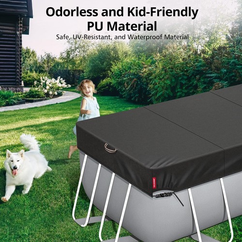 [2024 Upgrade Super Windproof] 7x13FT Rectangle Pool Cover for Above Ground P... - Picture 6 of 7