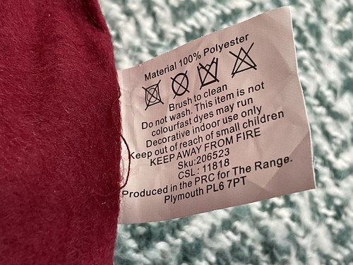 The Range Christmas Decorative Red Tree Skirt /Traditional Size 48” Circular - Bild 6 von 8