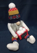 HANDMADE Christmas Gnome "Snow Ball" 12 inch Gnome Doll Stuffed Gnome 2024 NEW