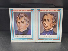 Visual Panographics 1975 Presidents Pair Cards, William H Harrison, John Taylor
