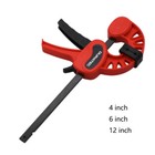 4/6/12 inch F Type Woodworking Clip Quick Grip Clamp Carpenter Ratchet Release