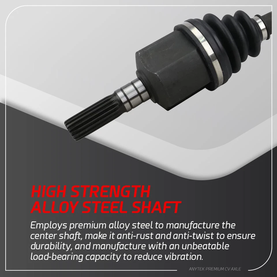 前 CV 轴轴适用于 4WD 98-01 本田 Passport 五十铃 Amigo Rodeo 左或右 — 第 4/4 张图片