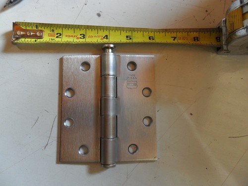 24 LOT boomer Hinge with Button Tips, Full Mortis, 4-1/2 In.X 4 In. HEAVY DUT - Picture 2 of 6