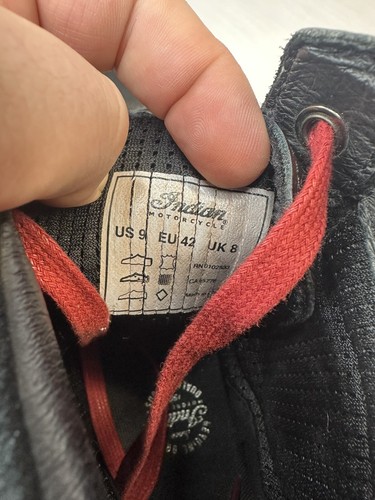 Indian Motorcycle Shoes Boots Riding Sneaker Men Size 9 - Picture 7 of 7