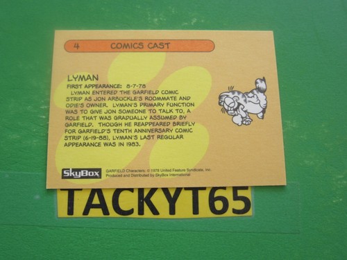 1992 GARFIELD SINGLE CARD(s) NEW YOU CHOOSE - Picture 8 of 206