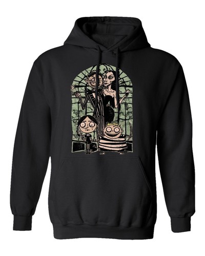 Addams Shirt Funny TV Halloween Addams Men's Hoodie Hooded Sweatshirt - Picture 2 of 9