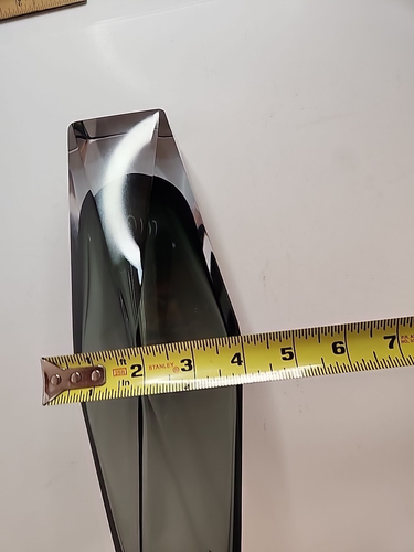 Vase Faceted Sommerso Art Glass Smokey Grey Mid Century Modern 11-1/2" Tall - Picture 14 of 14