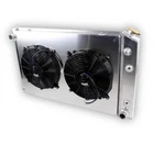4-Row Radiator +2 Fans For 73-87 Chevy Truck 1973-1991 Blazer 19'' x 28.25" Core
