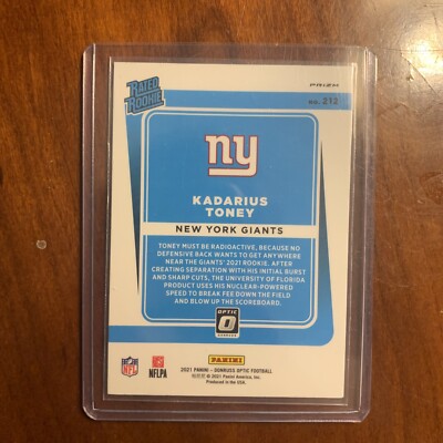 2021 Panini Donruss Optic - Rated Rookie Kadarius Toney #212