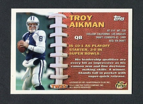 1996 Topps Football 241--440 + Inserts - - - Pick A Card - - - - Picture 259 of 263