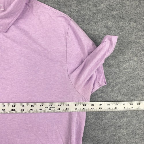 Vineyard Vines Men's L Edgartown Polo Shirt Purple Solid - Picture 2 of 6