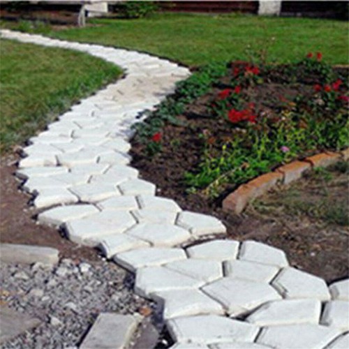 Plastic Path Maker Mould Paving Concrete Stepping Stone Lawn Mold Walk Maker - Picture 8 of 17