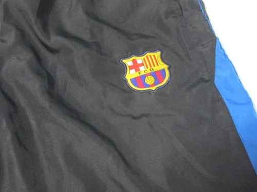 FC Barcelona Soccer Warmup Zip Bottom Mesh Lined Training Pants Size M (32-34) - Picture 4 of 10