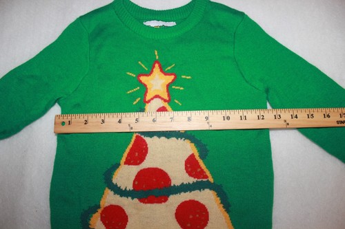 Tipsy Elves Boy's / Girl's Pizza Tree Sweater YOUTH Size XS - Picture 3 of 6