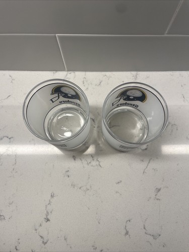 PITTSBURGH STEELERS 1970'S MOBILE GLASSES/ TUMBLERS ~ Set of 2 ~ NFL - Picture 3 of 5