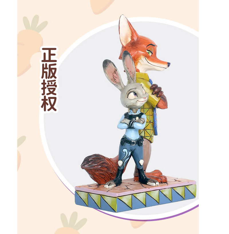 Zootopia Movie Revo Series Fox Nick & Judy Hopps Resin Model 2.0