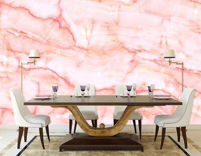 3D Pink Marble E1972 Wallpaper Mural Paper Wall Print Indoor Murals CA Honey