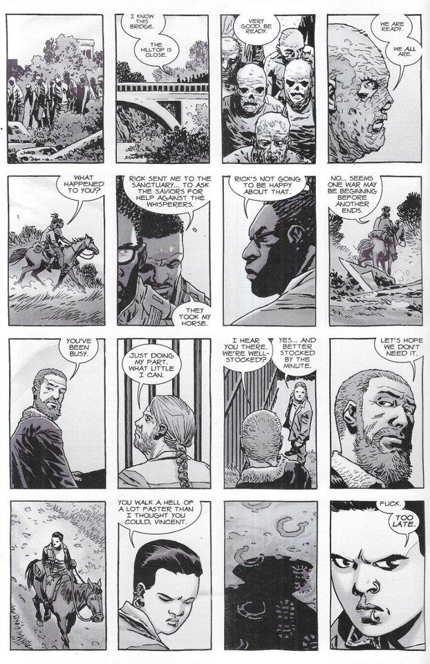 Walking Dead Comic 160 Cover B Arthur Adams Variant 2016 Kirkman Adlard