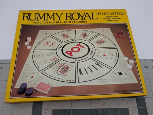 Juego de Mesa Whitman Rummy Royal Edición Deluxe 1981 Vintage