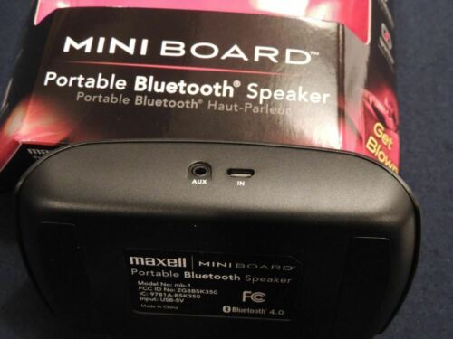 Portable Bluetooth Speaker by MAXELL (Model MB-1) - Picture 6 of 8