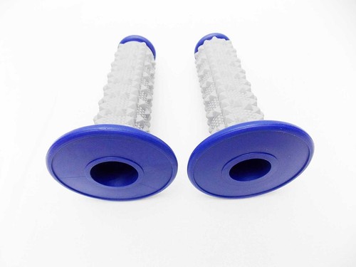 KTM 450 FORSETI BLUE GREY DIAMOND TOP HANDLEBAR GRIP SET GRIPS - Picture 2 of 4