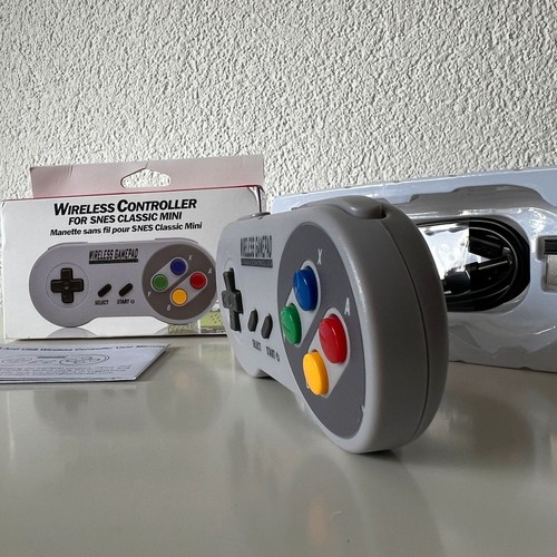 Nintendo SNES Mini Wireless Controller Gamepad 2.4 GHz 2x Adapter Neu in OVP! - Picture 7 of 13