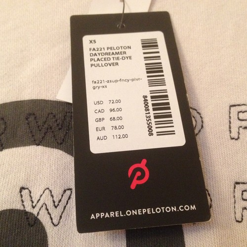 XS NWT Peloton Sweatshirt Tie Dye Embroidered "Together We Go Far" Workout Gear - Picture 4 of 12