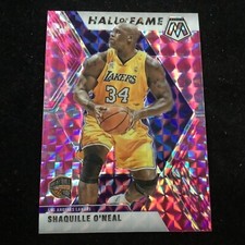 2019-20 Panini Mosaic Hall of Fame Pink Camo Prizm #281 Shaquille O'Neal HOF LAL