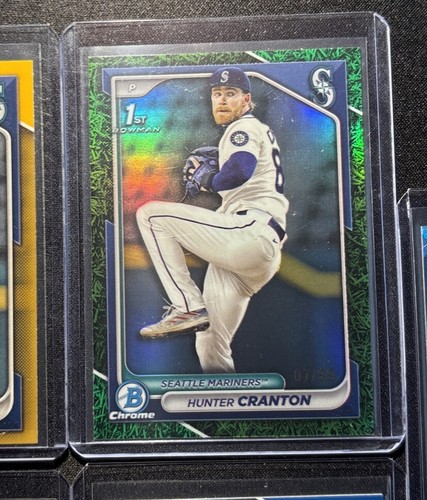 2024 1st Bowman Chrome Hunter Cranton Lot(7) Gold Paper /50, Grass /99, Fuchsia+ - Picture 5 of 10