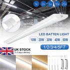 1/2/3/4/5FT LED Strip Lights Batten Tube Light Office Garage Ceiling Daylights