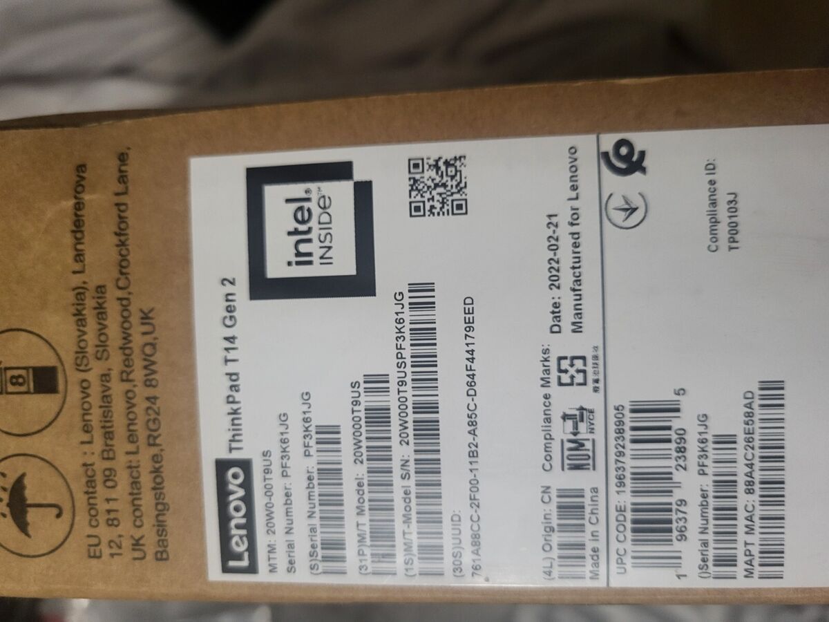 Lenovo ThinkPad T14 Gen 2 14 Lenovo ThinkPad T14 Gen 2 14