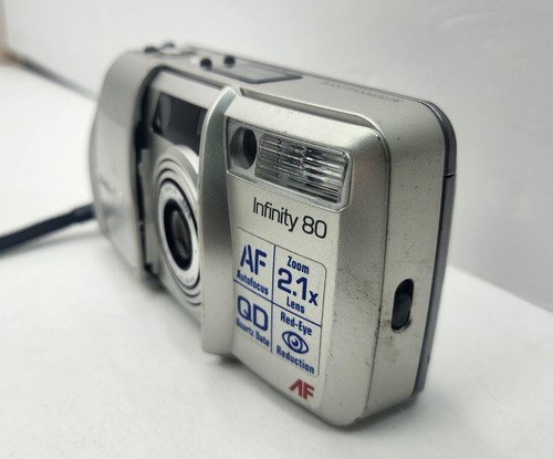 Olympus Infinity Zoom 80 Point & Shoot AF 38-80mm 35mm Parts Or Repair - Picture 6 of 9