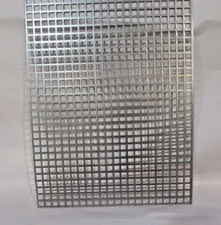 3/8" SQUARE HOLE CARBON STEEL PERFORATED SHEET-- 5" x 5"