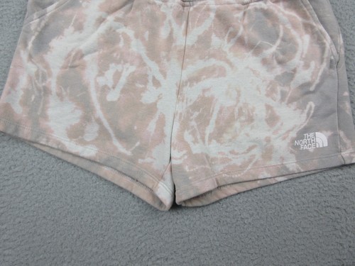 North Face Shorts Girls Large Gray Pink Cotton Casual Outdoor Youth Kids - Picture 2 of 10