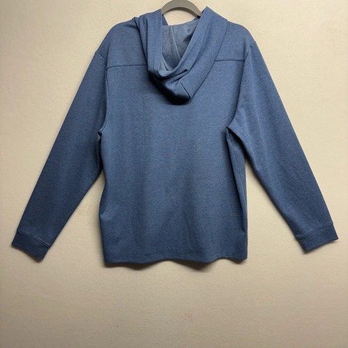 Felpa con cappuccio Vineyard Vines Bluffs OTG blu L uomo spinnaker pied de poule pullover - Foto 2 di 9
