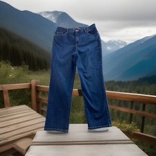 gloria vanderbilt amanda jeans Womens 14 Blue Straight Leg Classic Denim Capsule