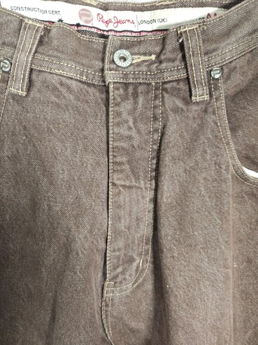 Pepe London Men's Vintage Baggy Y2K Skater Jeans 34x33 - Picture 10 of 16